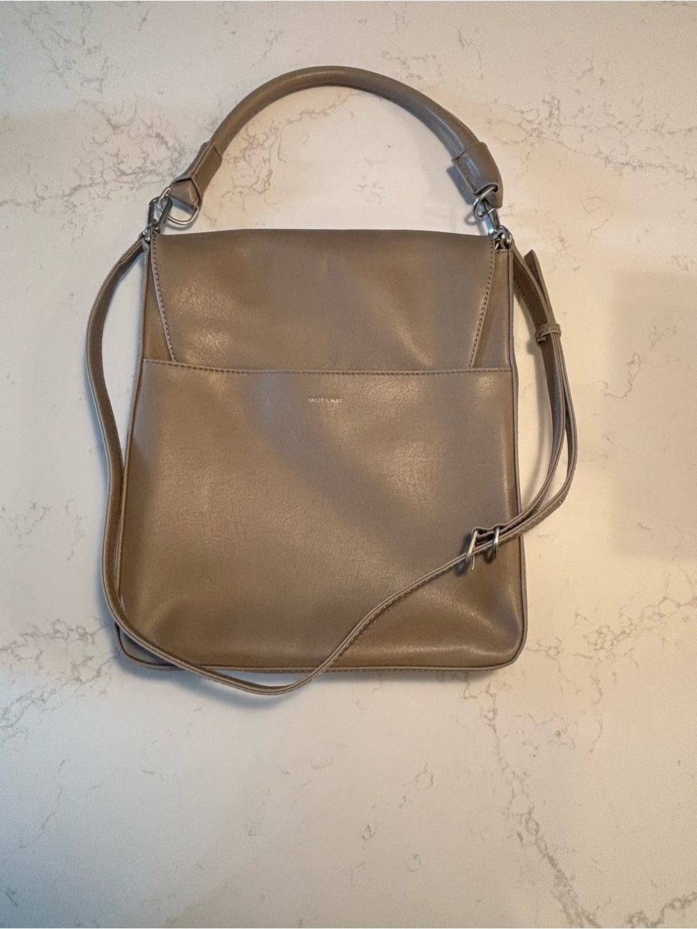 Matt and Chance Nat Taupe Shoulder bag with crossbody strap